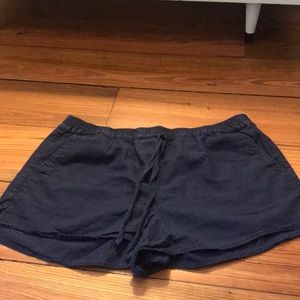 Ann Taylor Loft sz large Navy drawstring shorts